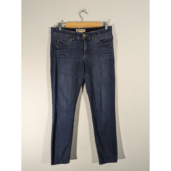 Democracy Blue Ab Technology Skinny Mid Rise Jeans Women Size 8 - Picture 1 of 7